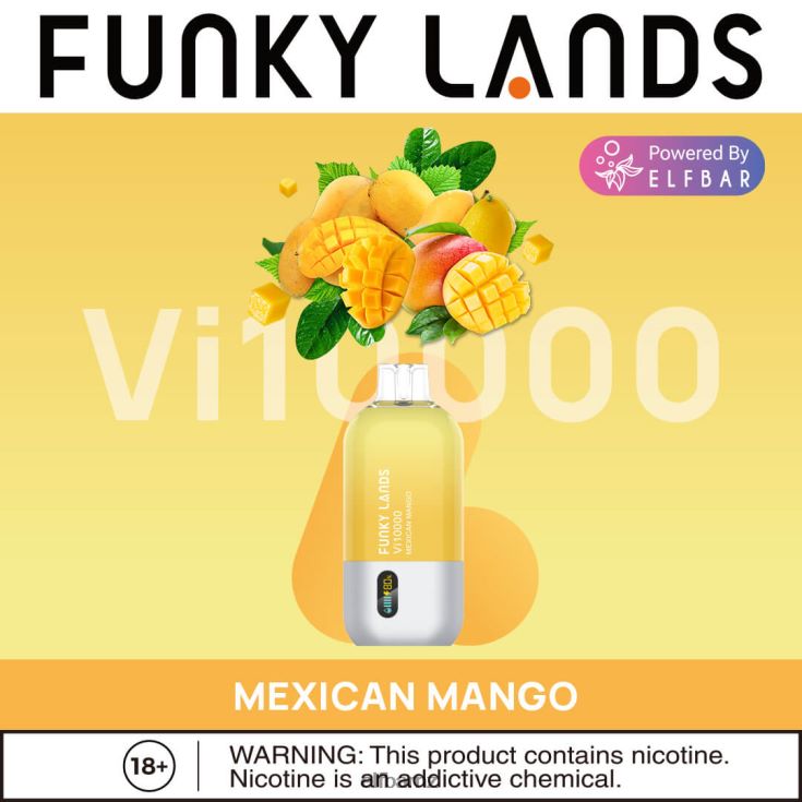 ELFBAR Funky Lands Disposable Vape Vi10000 Puffs H2J2V6166 Mexican Mango